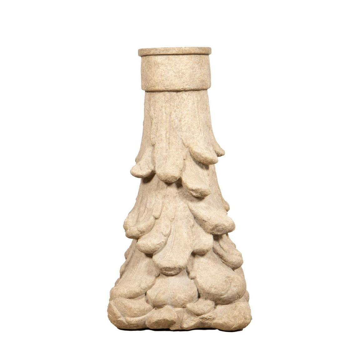 CARVED LIMESTONE FOLIATE ARCHITECTURAL ELEMENT (1 of 6)