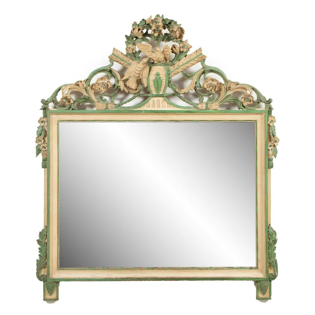ITALIAN PAINT DECORATED NEOCLASSICAL STYLE MIRROR (1 of 4)