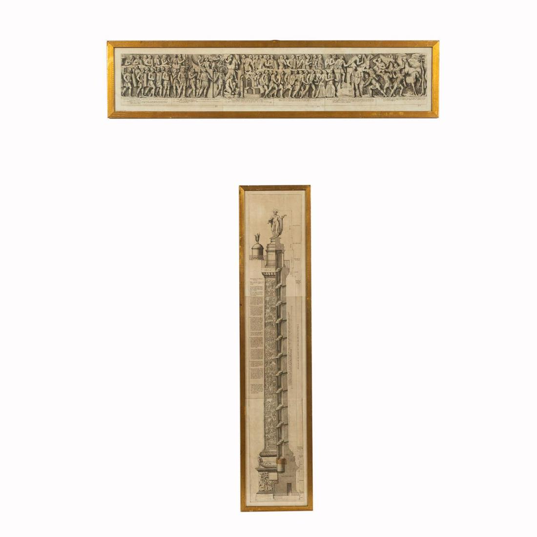 2 PCS, ITALIAN ENGRAVINGS OF TRAJAN'S COLUMN (1 of 6)