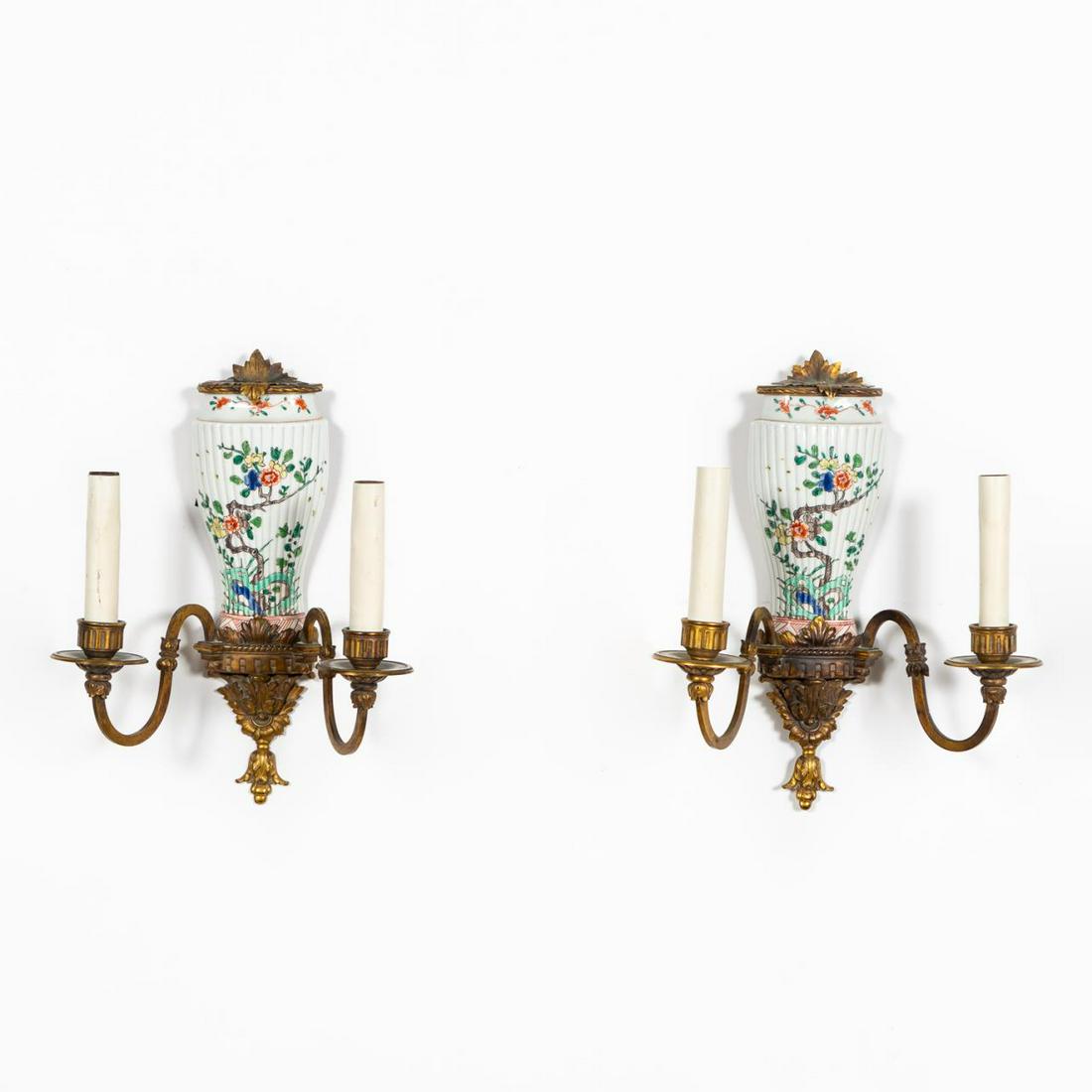 PR, SAMSON CHINESE EXPORT STYLE TWO-LIGHT SCONCES (1 of 6)