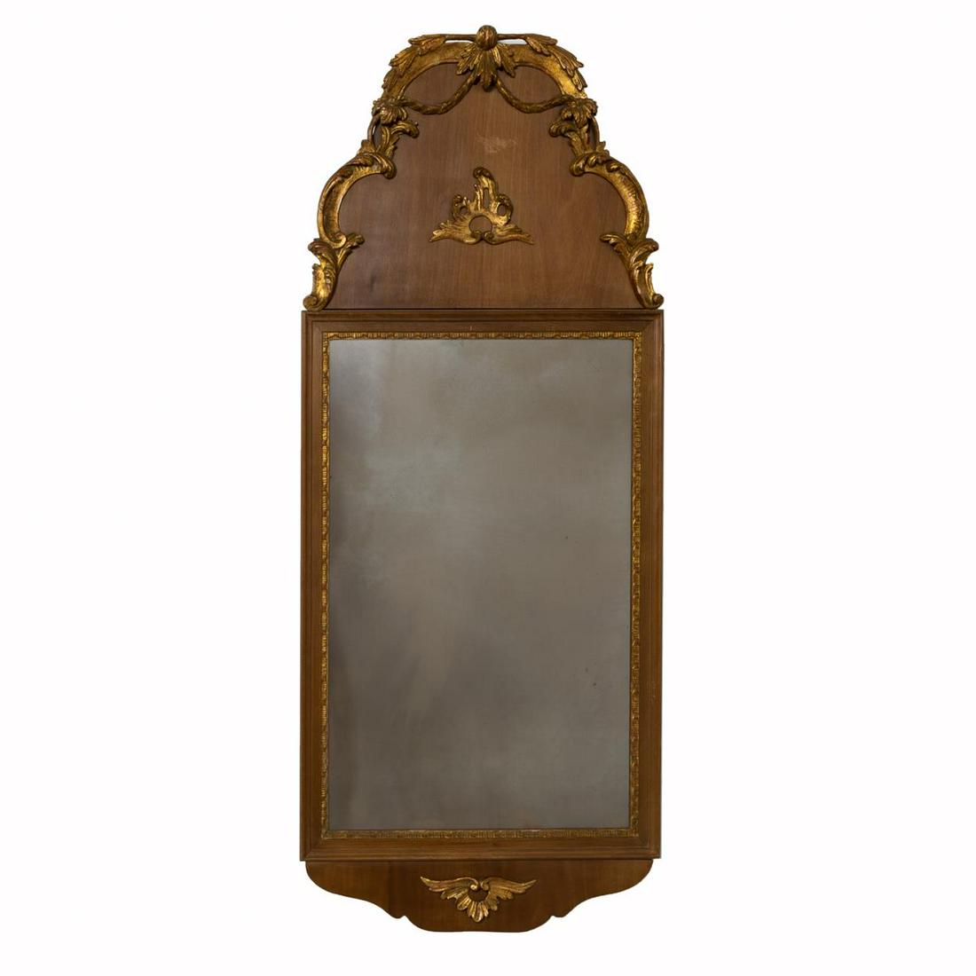 QUEEN ANNE STYLE MIRROR WITH 19TH C. ELEMENTS (1 of 3)