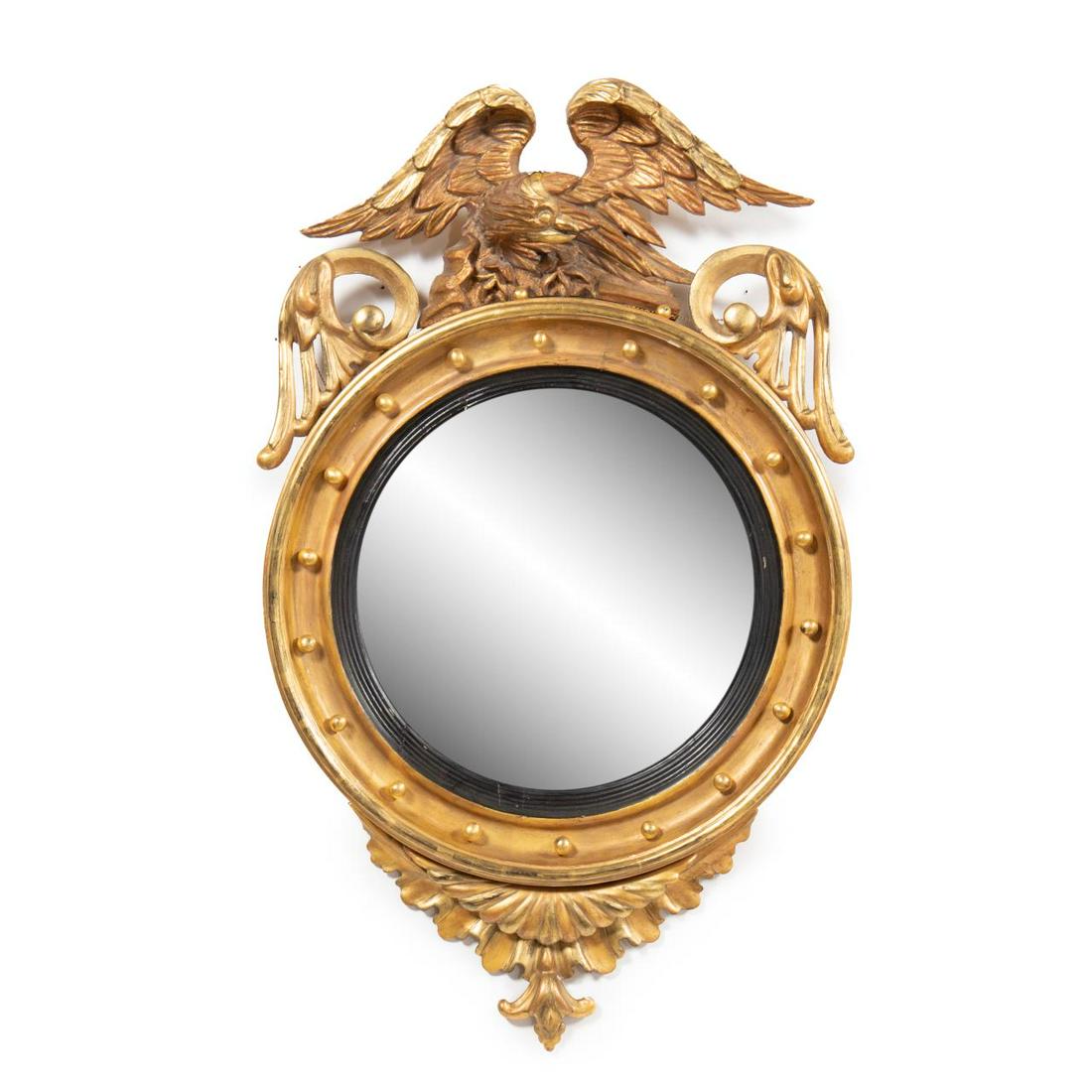 REGENCY GILTWOOD & PARCEL EBONIZED MIRROR (1 of 5)