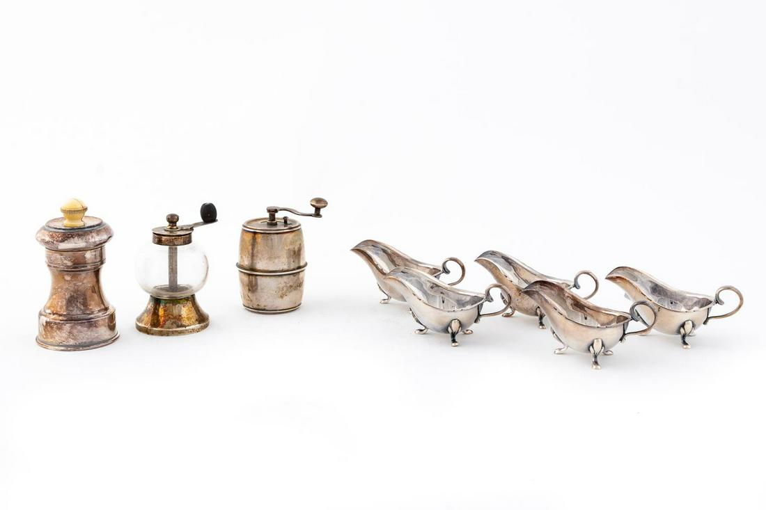 8 PCS, STERLING & SILVERPLATE TABLE ARTICLES (1 of 7)