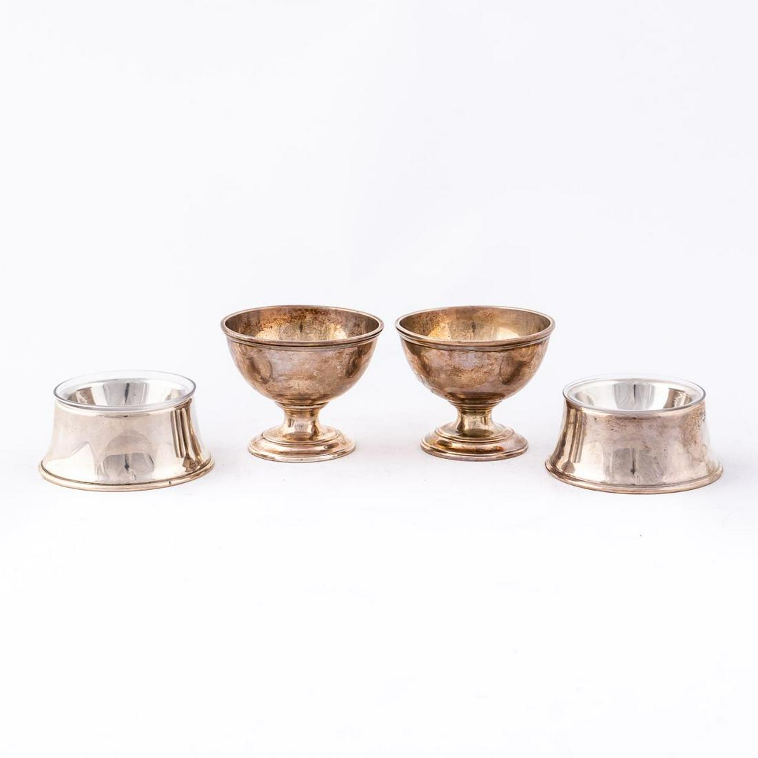 4 PCS, STERLING SALTS, STIEFF & TIFFANY RETAILED (1 of 6)