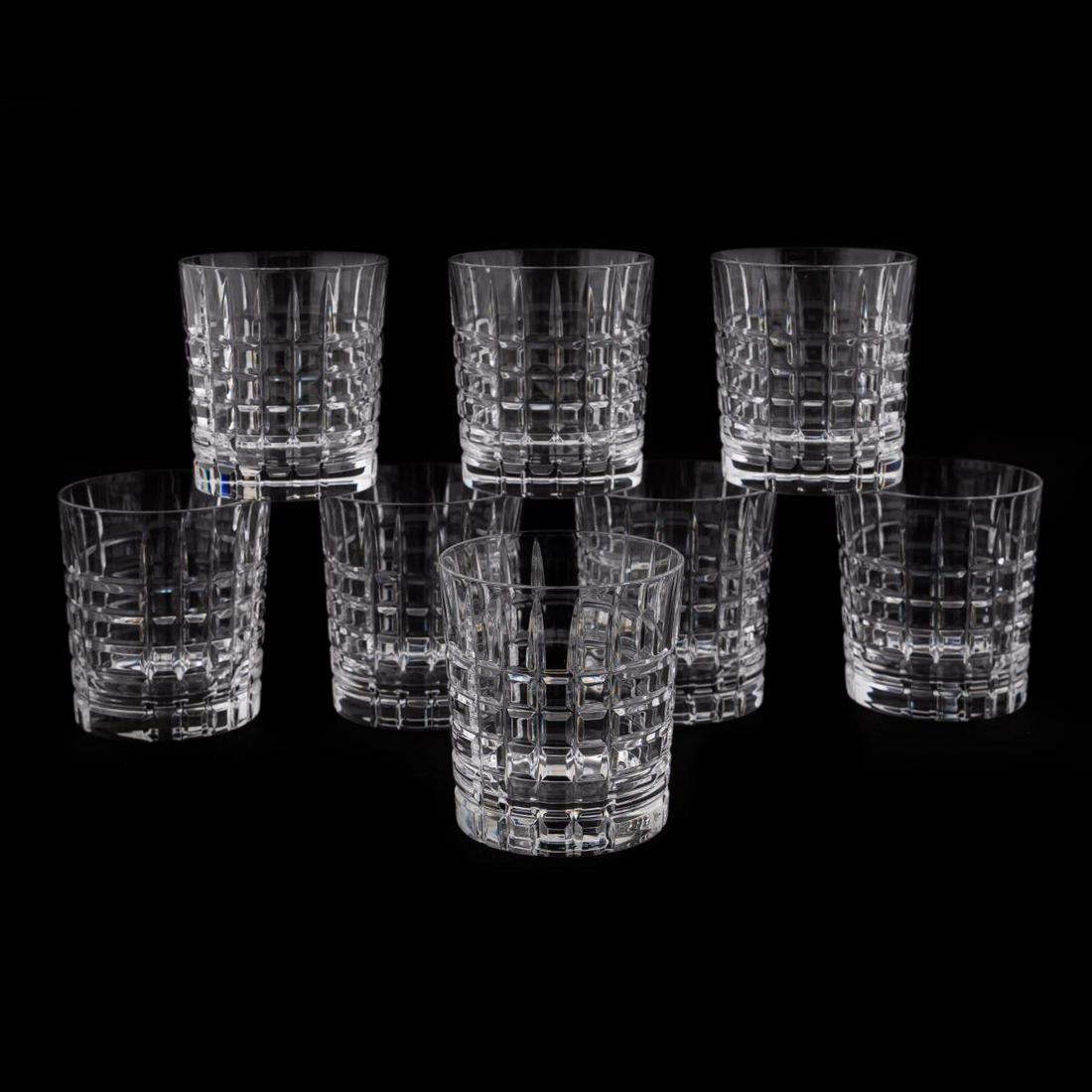 SET 8, TIFFANY & CO. "PLAID" DOUBLE OLD FASHIONEDS (1 of 5)