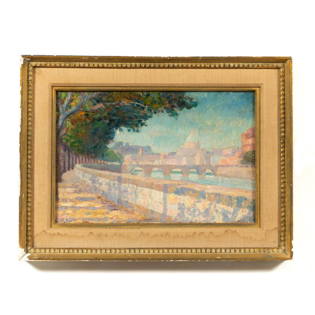 HARRY WERTZ IMPRESSIONIST ROME CITYSCAPE, FRAMED (1 of 2)