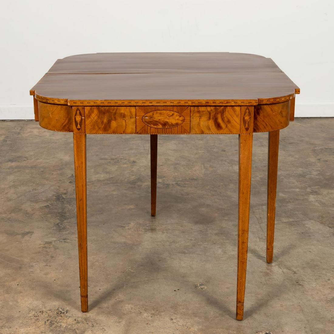 19TH C. FEDERAL HEPPLEWHITE INLAID GAMES TABLE (1 of 7)