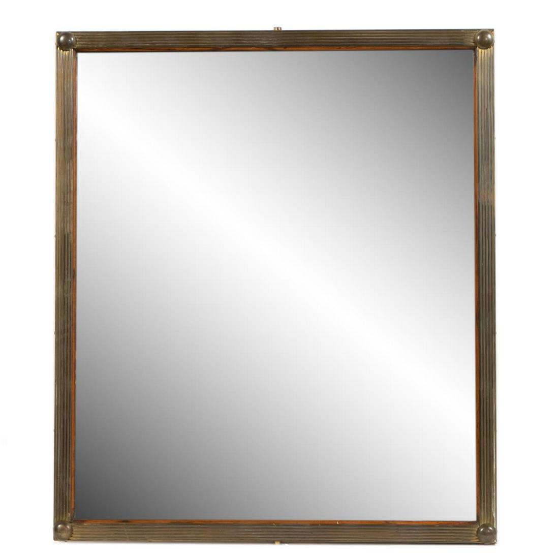 20TH C. BRASS NEOCLASSICAL MIRROR (1 of 3)