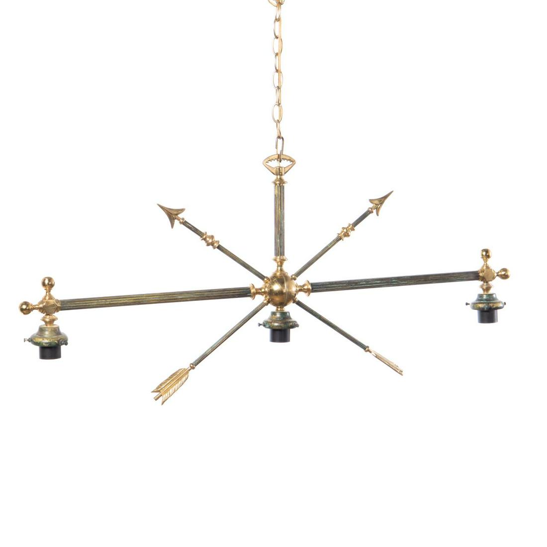 NEOCLASSICAL STYLE THREE-LIGHT ARROW LIGHT FIXTURE (1 of 5)