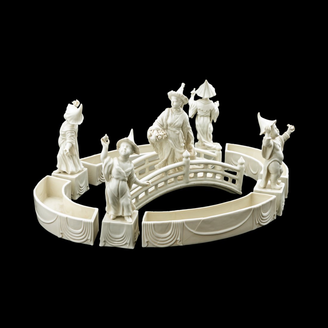 9PC, MOTTAHEDEH CHINOISERIE FIGURAL CENTERPIECE (1 of 9)