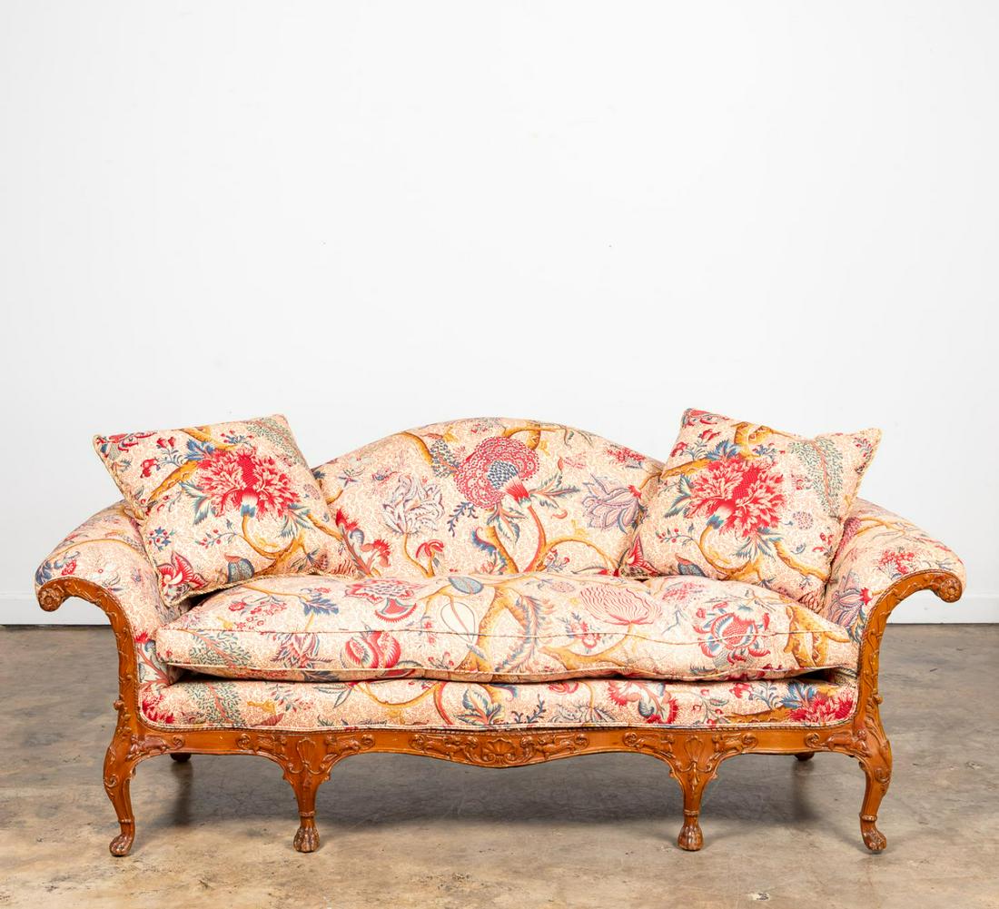 PIERRE FREY UPHOLSTERED IRISH GEORGIAN STYLE SOFA (1 of 7)
