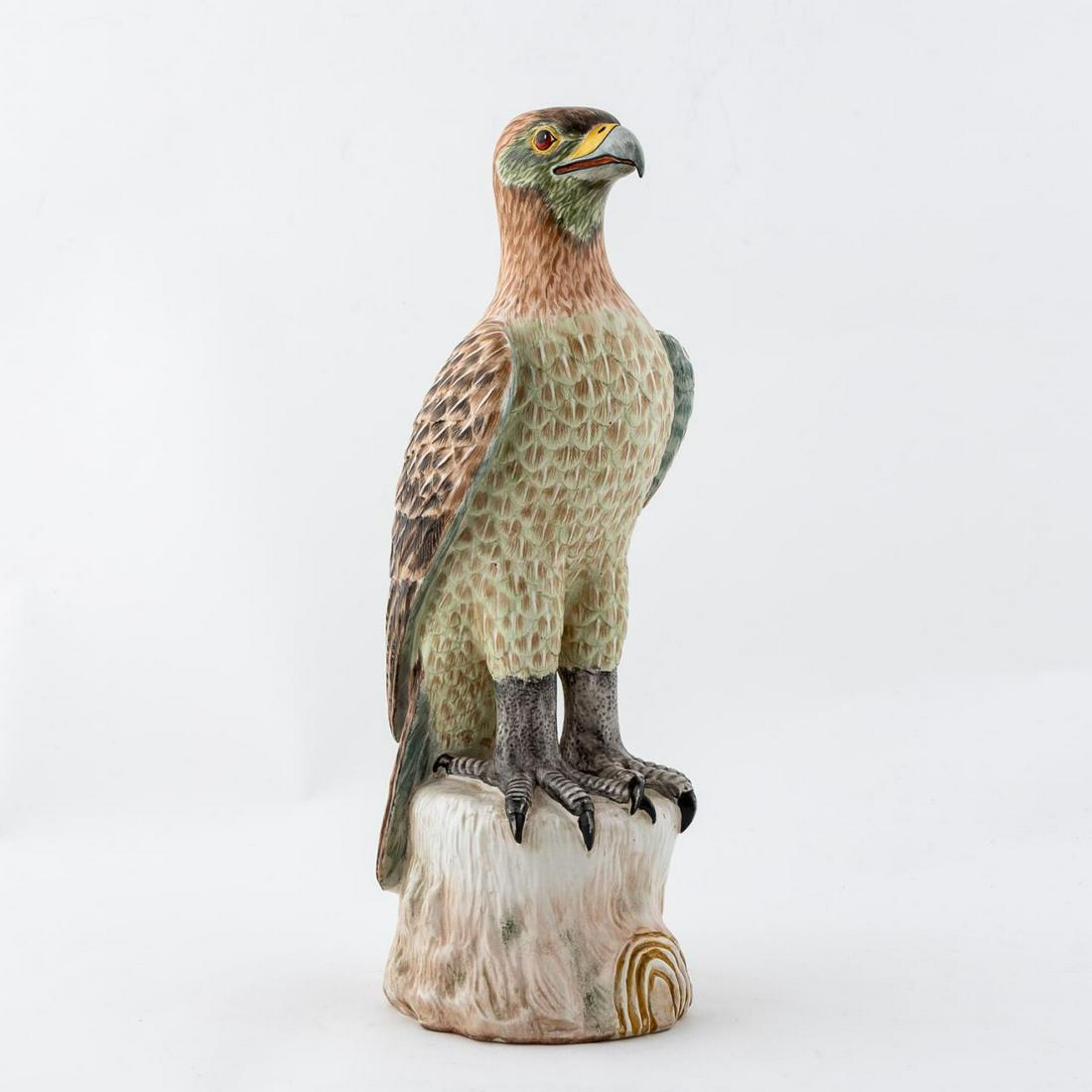 MOTTAHEDEH EXPORT PORCELAIN STYLE HAWK FIGURINE (1 of 6)