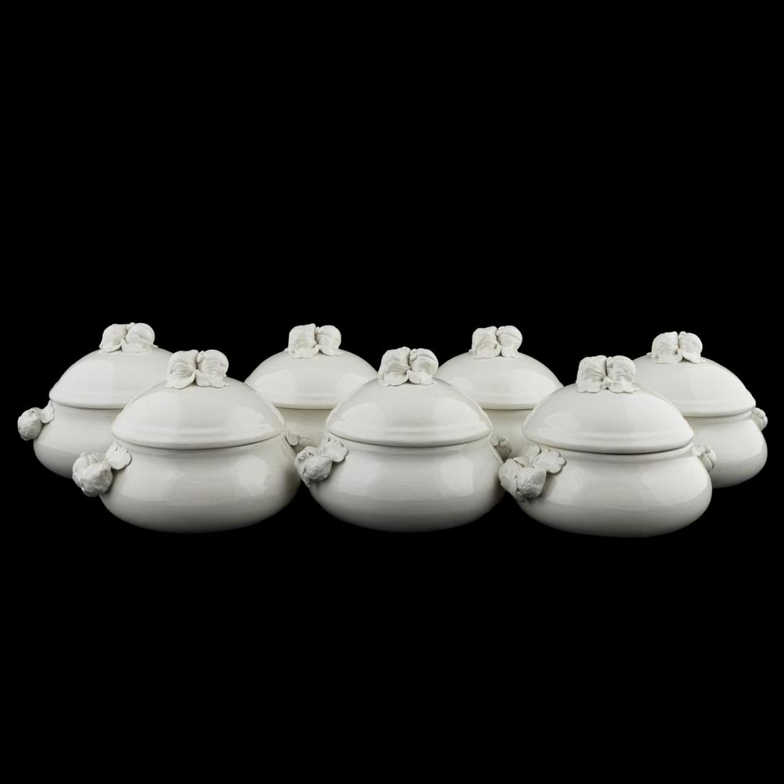 SET 7, CONTINENTAL INDIVIDUAL CERAMIC SOUP TUREENS (1 of 7)