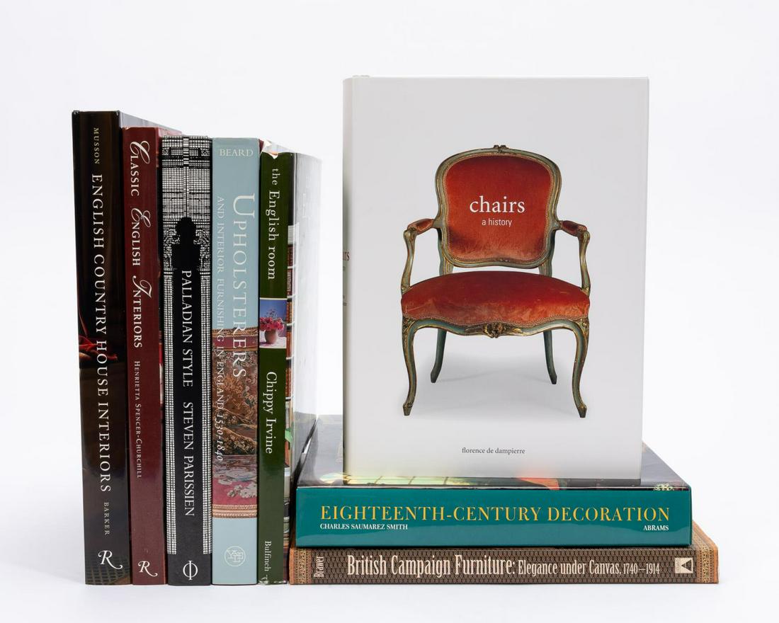 EIGHT HARDBACK BOOKS ON ENGLISH INTERIOR DESIGN (1 of 5)