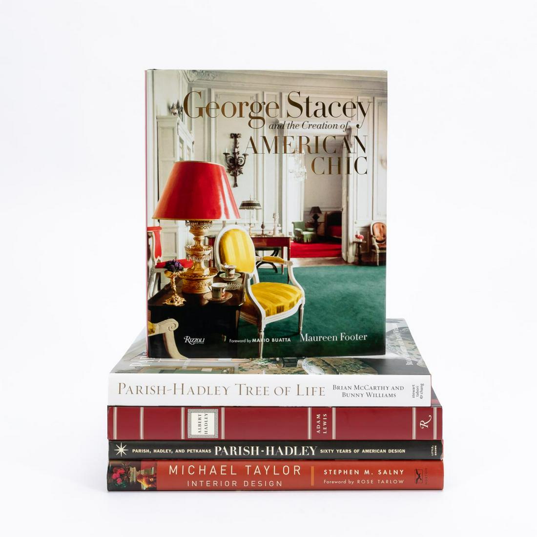 FIVE INTERIOR DESIGN BOOKS, PARISH-HADLEY & OTHERS (1 of 5)