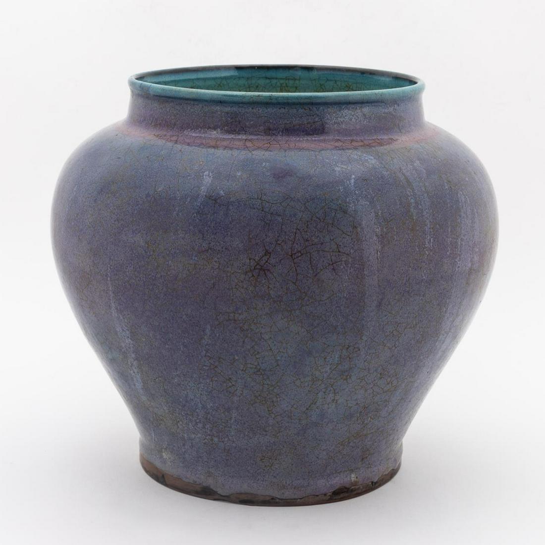 CHINESE PURPLE GLAZED JUN-WARE CERAMIC JAR (1 of 7)