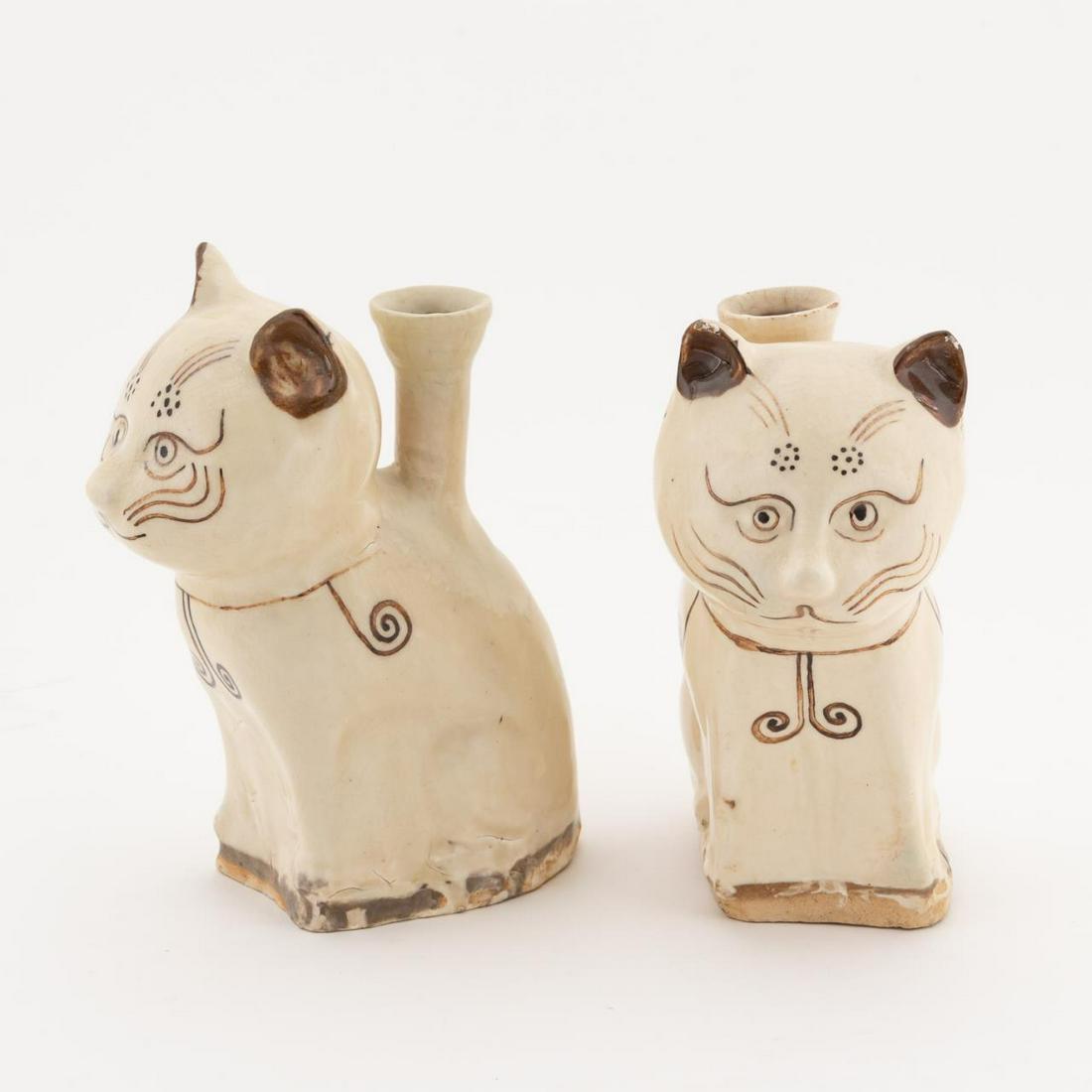 PR CHINESE CERAMIC CAT FORM JOSTICK HOLDERS (1 of 8)
