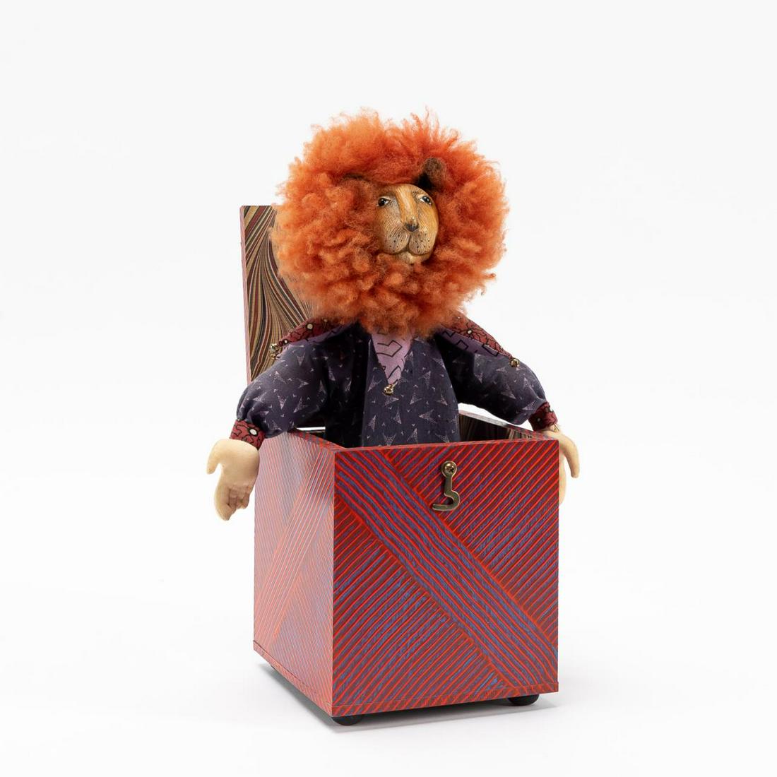 AKIRA BLOUNT, FOLK ART LION JACK IN THE BOX (1 of 5)