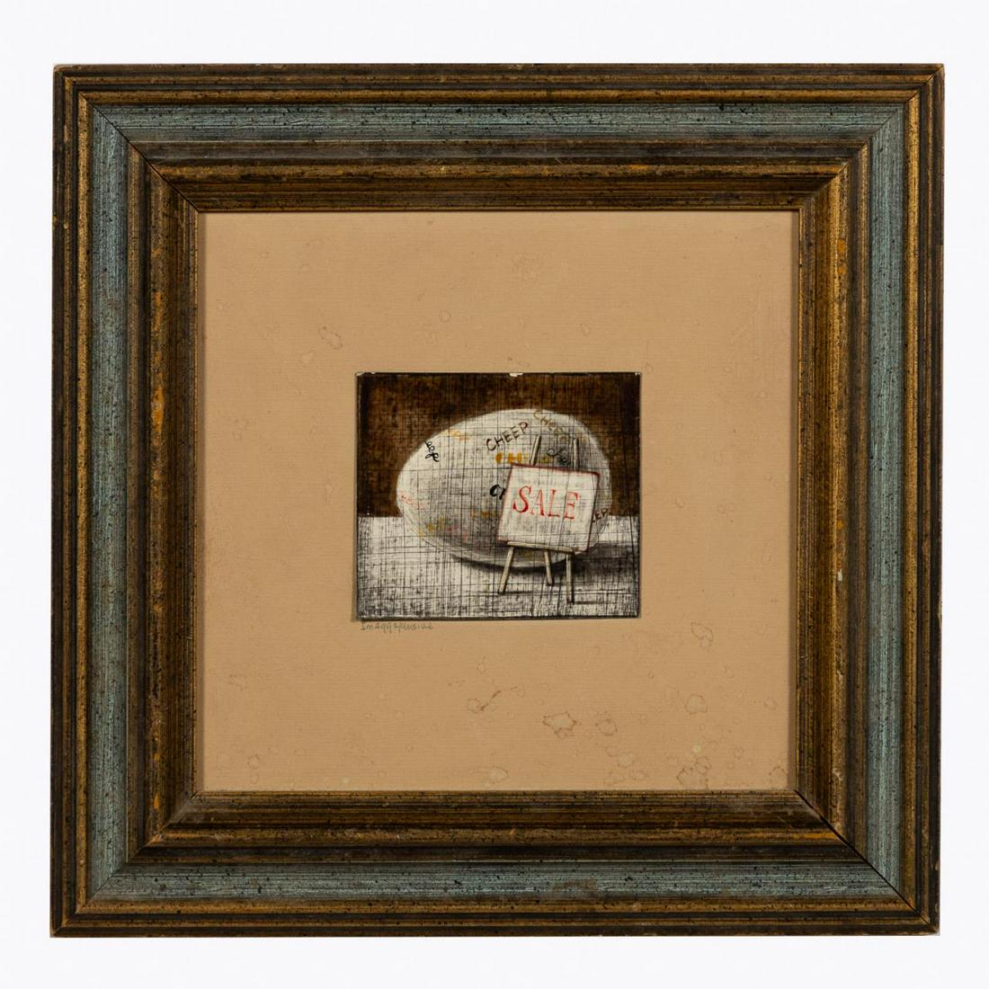 ROSIE CLARK, "INEGGSPENSIVE" MODERN PAINTING (1 of 2)