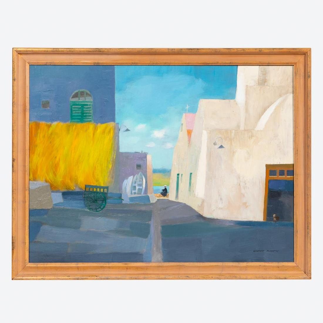 GEORGE PLANTE, YELLOW NETS MYKONOS, OIL ON CANVAS (1 of 6)