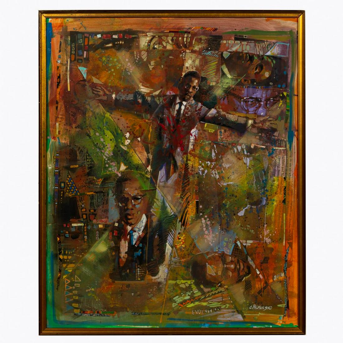 CARLOS PALMER, CIVIL RIGHTS ABSTRACT MIXED MEDIA (1 of 3)