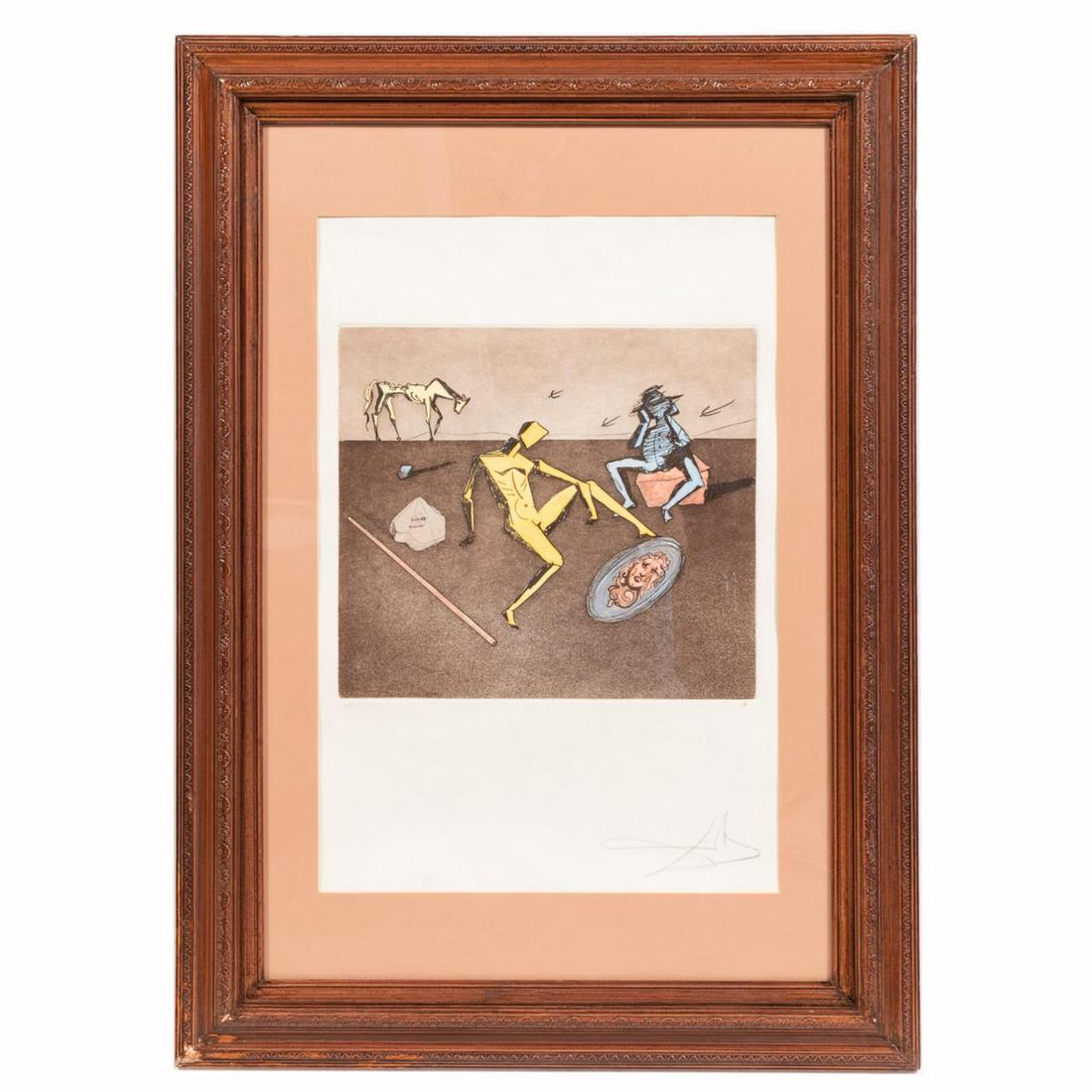 DALI, ETCHING FROM MAN OF LA MANCHA SUITE, 1981 (1 of 5)