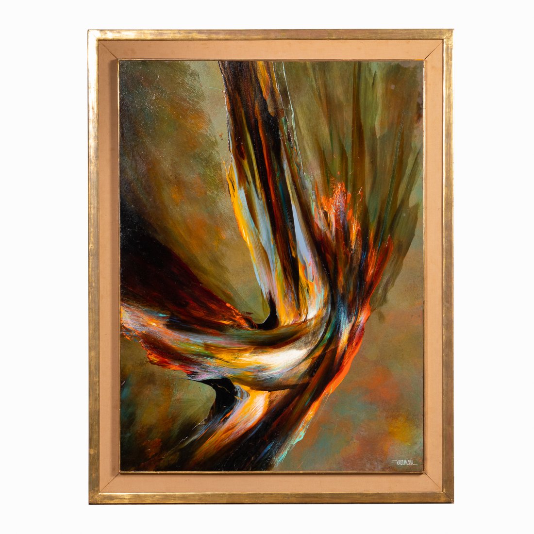 LEONARDO NIERMAN, MODERN ACRYLIC PAINTING, 1969 (1 of 5)