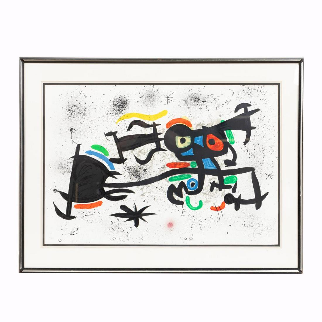 JOAN MIRO, "BARRIO CHINO" - 1973, 15/50, SIGNED (1 of 4)
