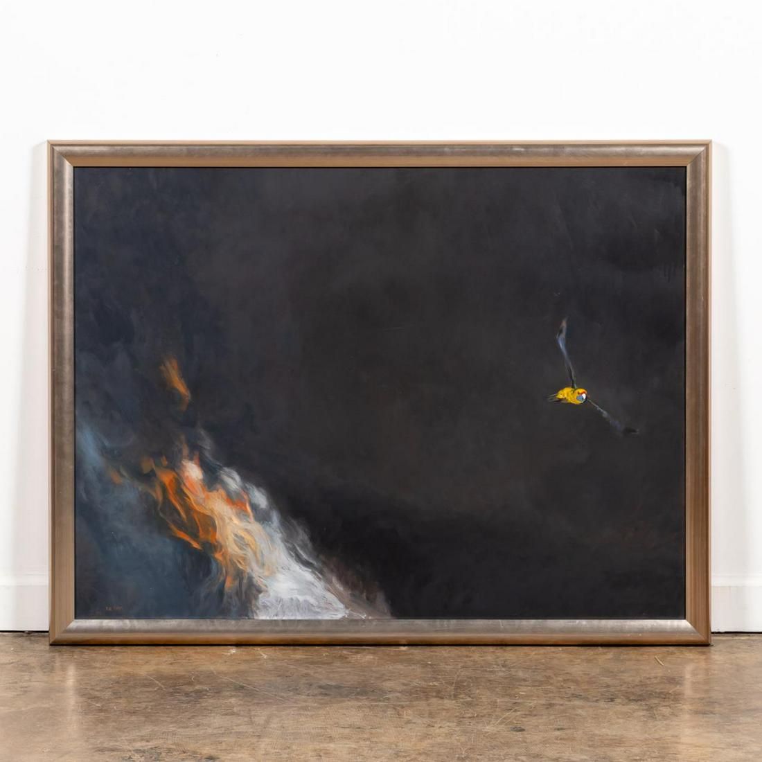 RAYMOND HARRIS CHING, MODERN OIL ON PANEL, 1993 (1 of 7)