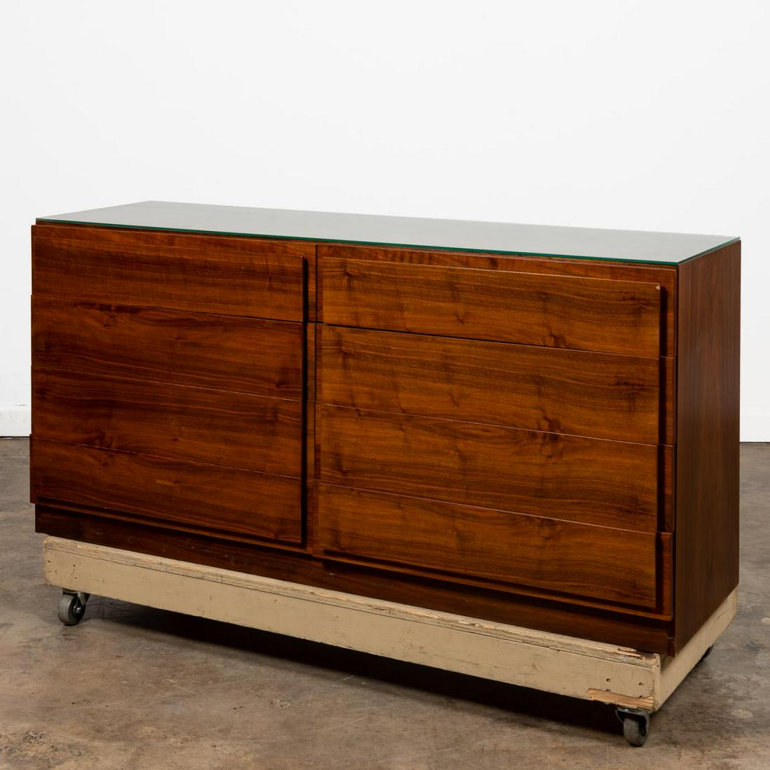 MCM DANISH DARK WOOD EIGHT DRAWER DRESSER (1 of 6)