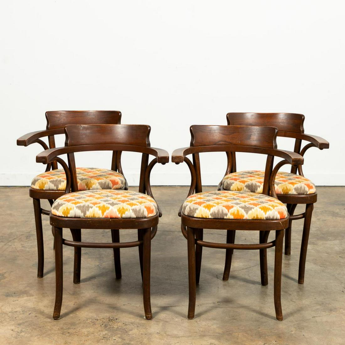 E. 20TH C. JUGENDSTIL BEACH BENTWOOD ARMCHAIRS (1 of 4)