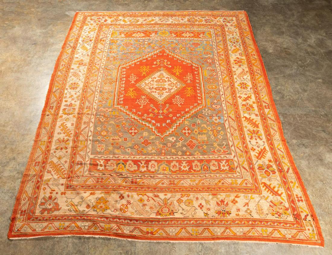 HAND WOVEN OUSHAK RUG (1 of 7)