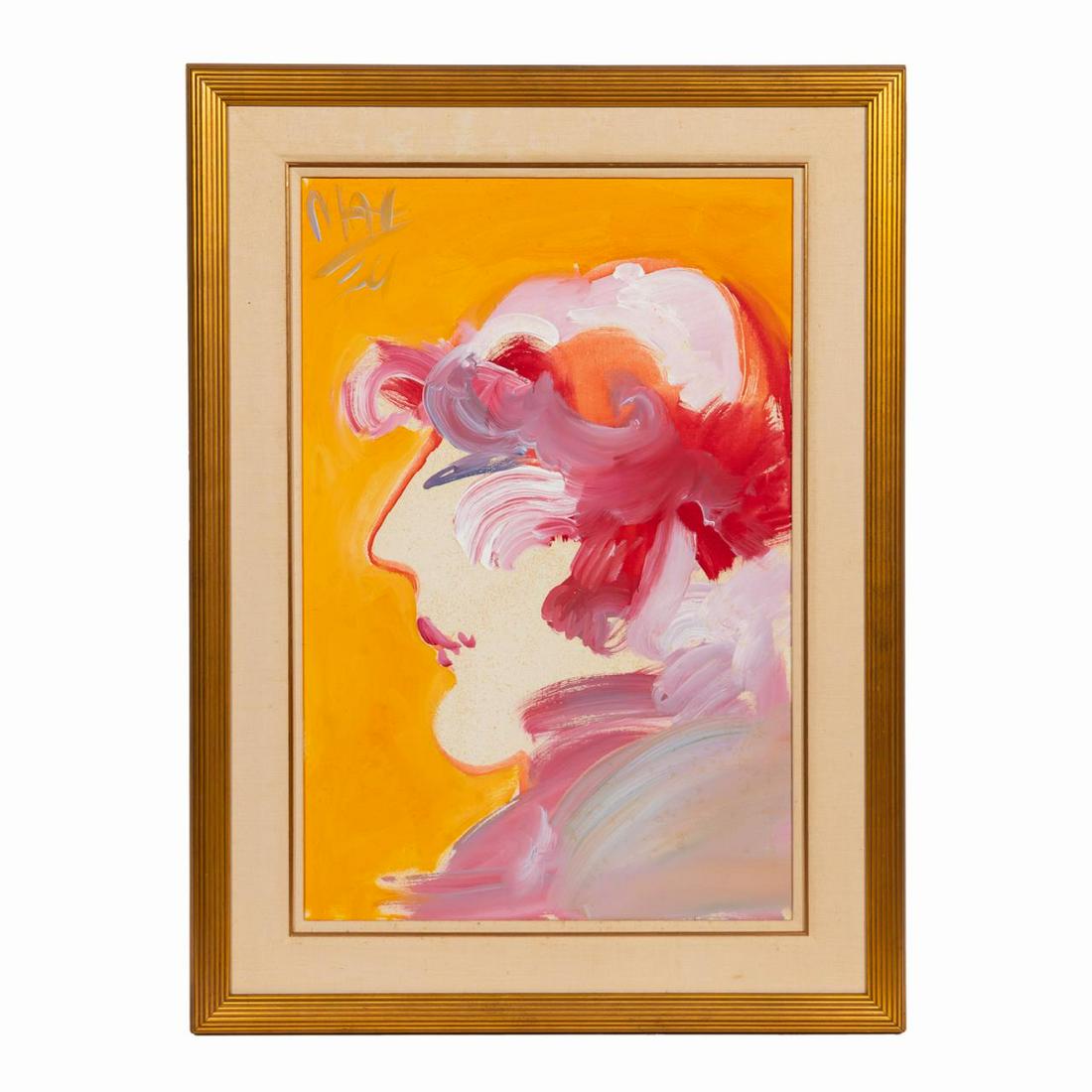 PETER MAX, POP ART OIL ON CANVAS, PORTRAIT, 1974 (1 of 4)