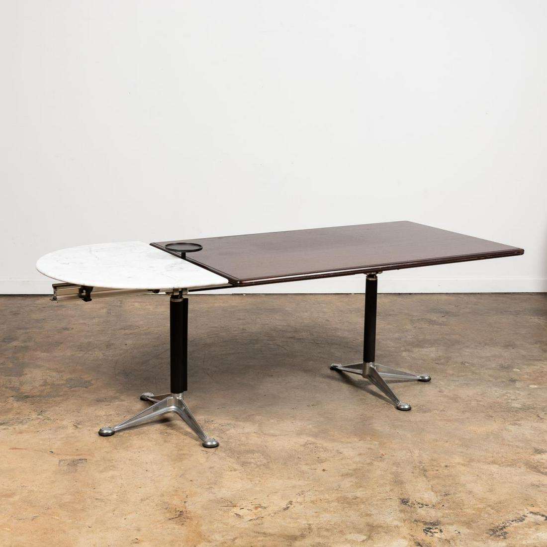 BURDICK FOR HERMAN MILLER WOOD & MARBLE DESK (1 of 7)