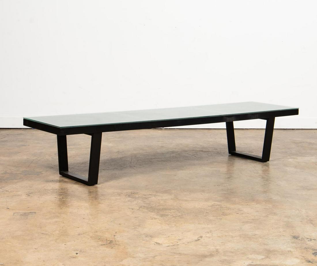 GEORGE NELSON HERMAN MILLER BLACK "SLAT" BENCH (1 of 3)