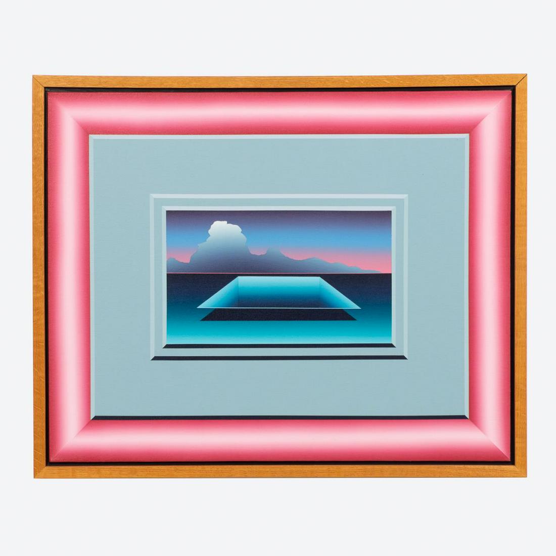 GEORGE SNYDER, MIRAGE ABSTRACT PAINTING - 1984 (1 of 3)