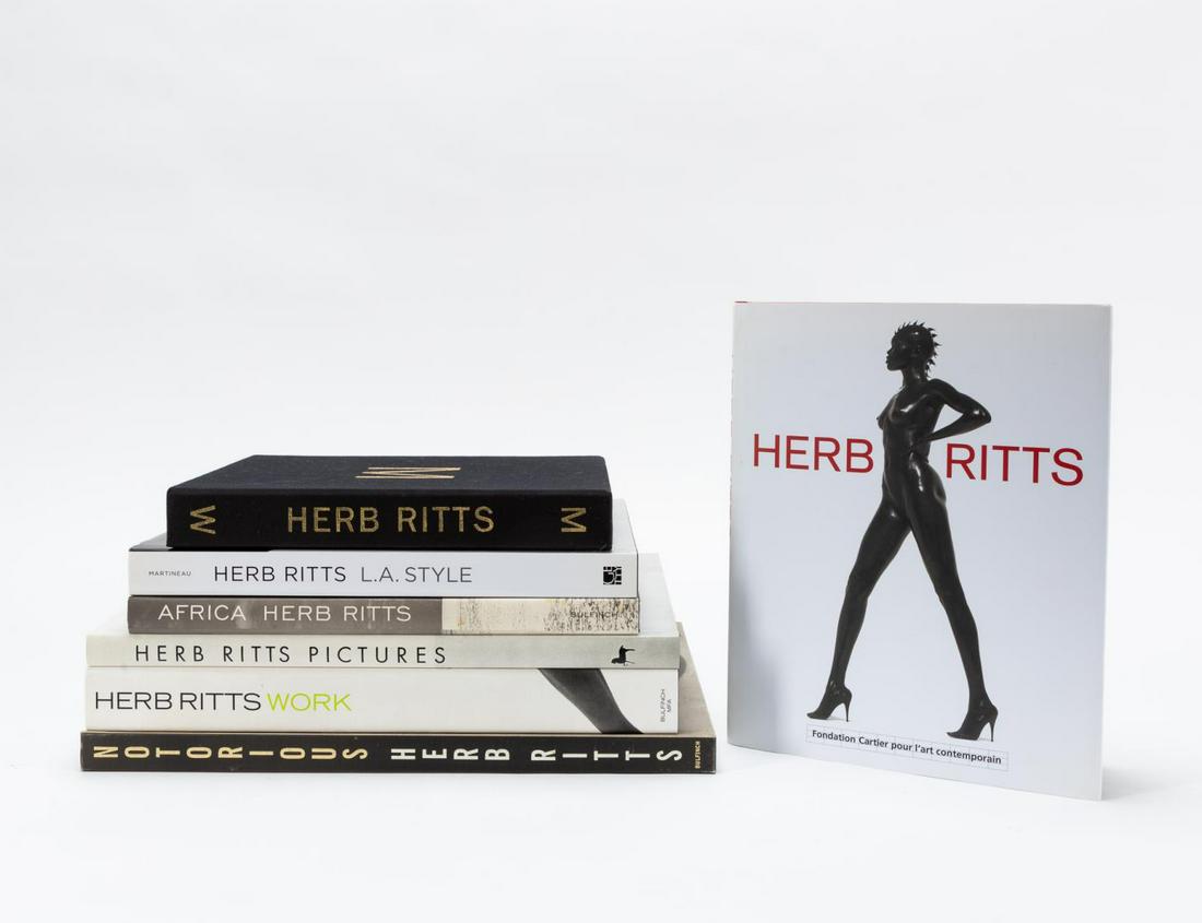 8 HARDCOVERS, PHOTOGRAPHER HERB RITTS, ONE SIGNED (1 of 5)