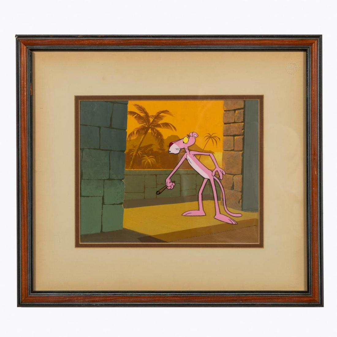 PINK PANTHER CARTOON FRAMED ANIMATION CEL (1 of 3)
