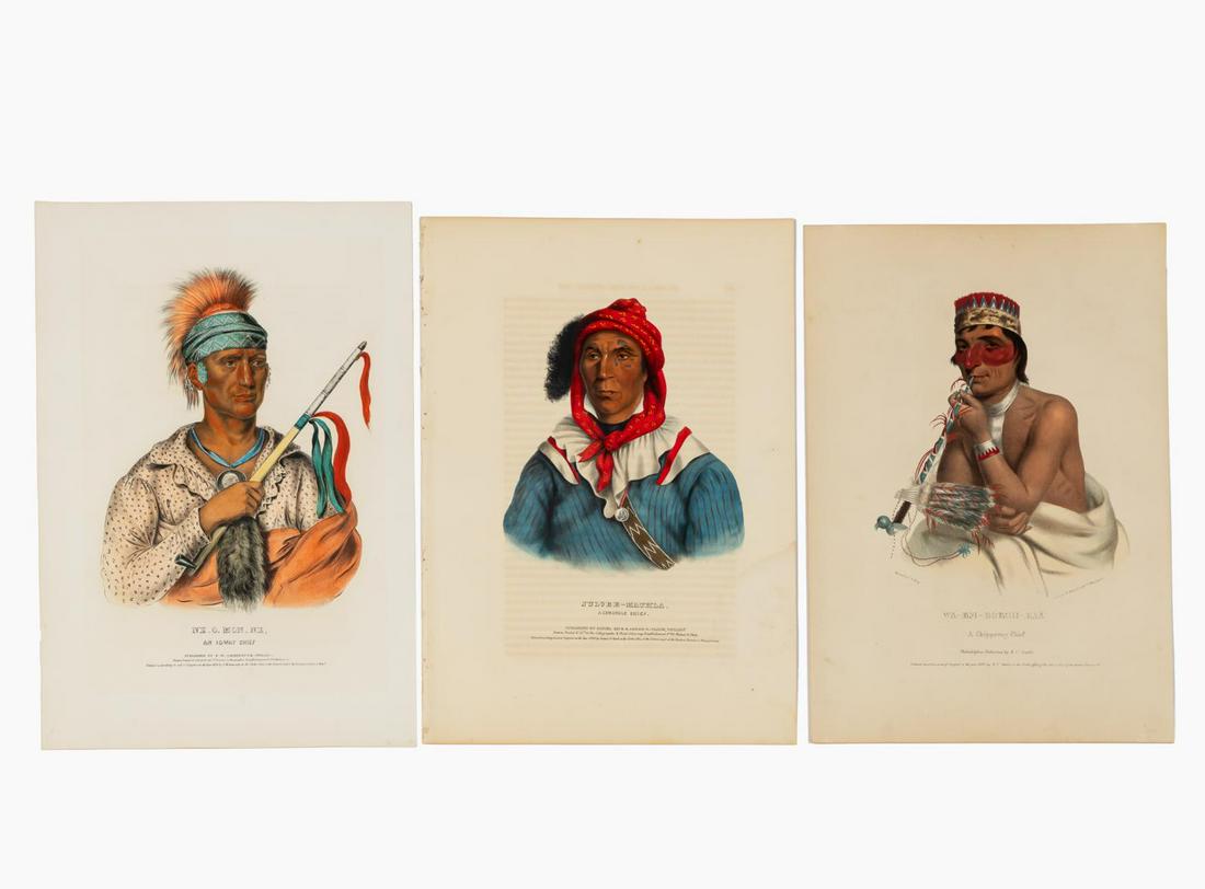 3 PCS, MCKENNEY & HALL NATIVE AMERICAN CHIEFS (1 of 7)