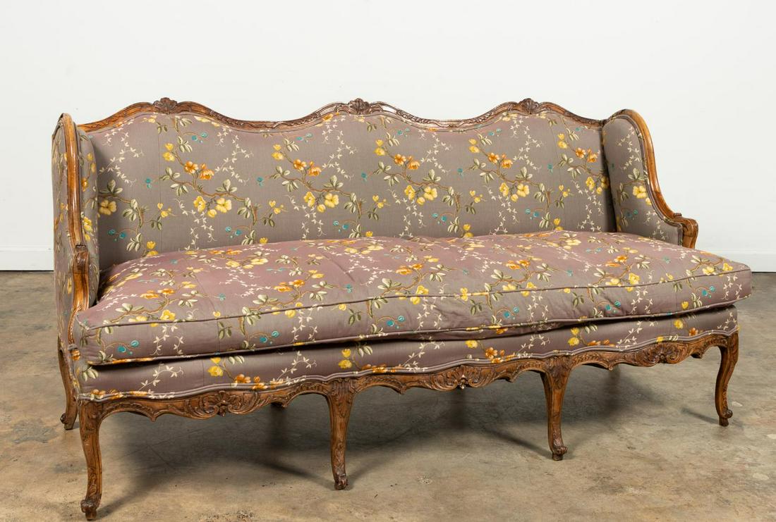 19TH C. LOUIS XV-STYLE PIERRE FREY UPHOLSTERY SOFA (1 of 6)