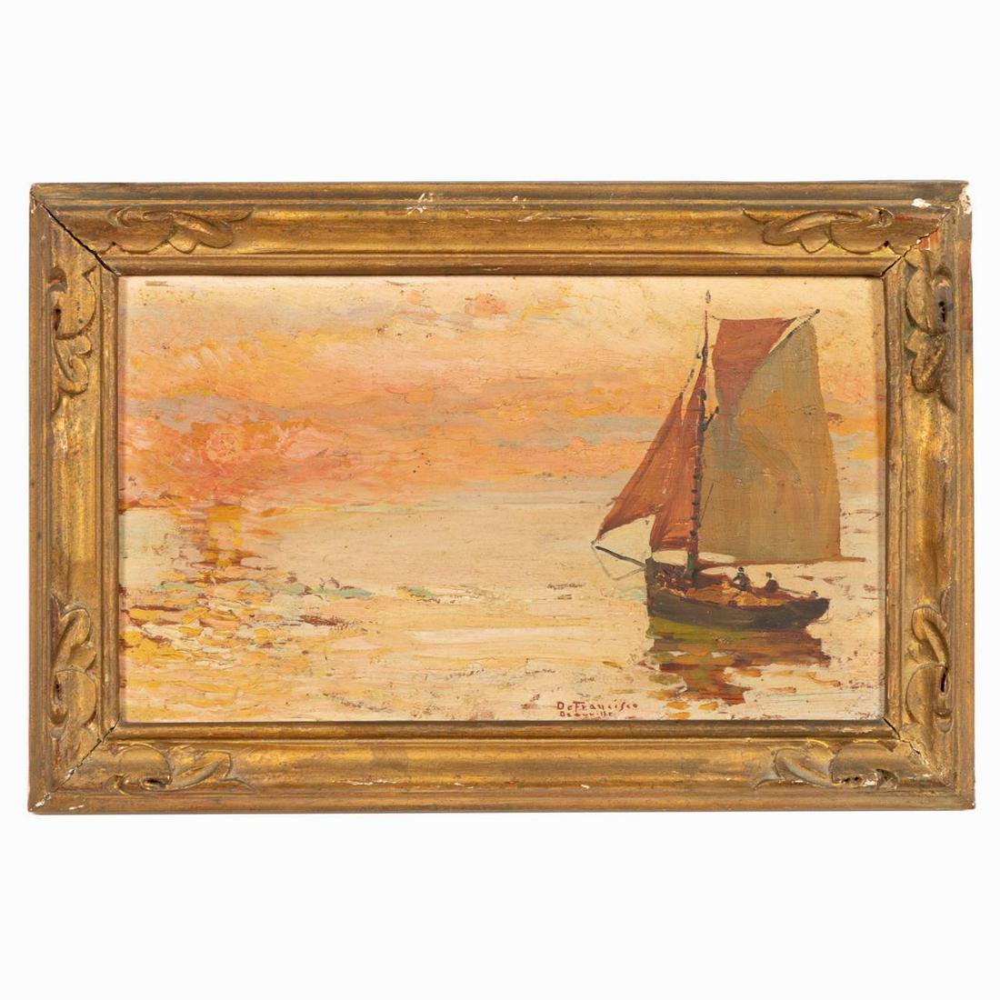 PIETRO DE FRANCISCO, FRENCH COASTAL PAINTING (1 of 4)