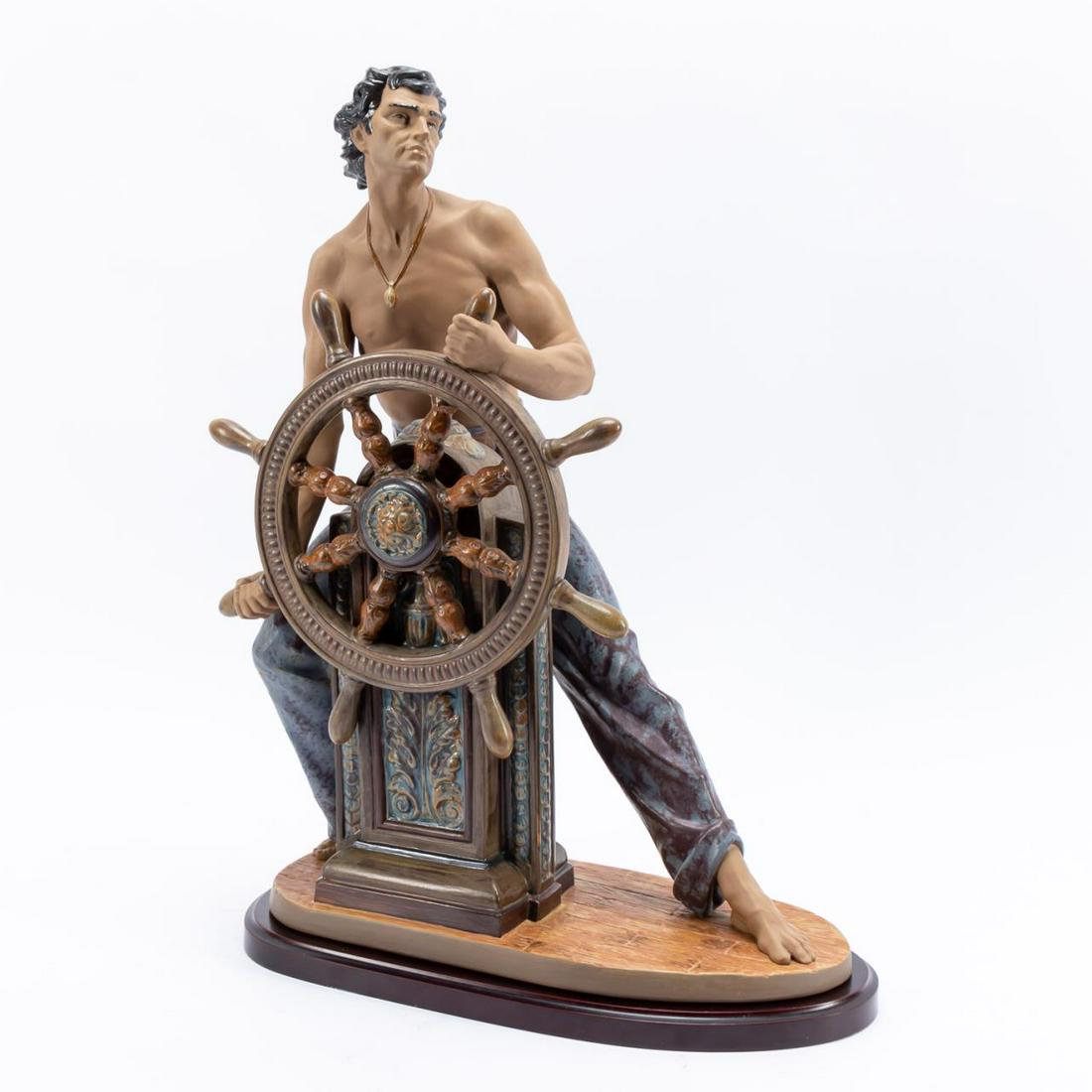 LLADRO "STORMY SEA" FIGURE ON BASE, SIGNED (1 of 7)