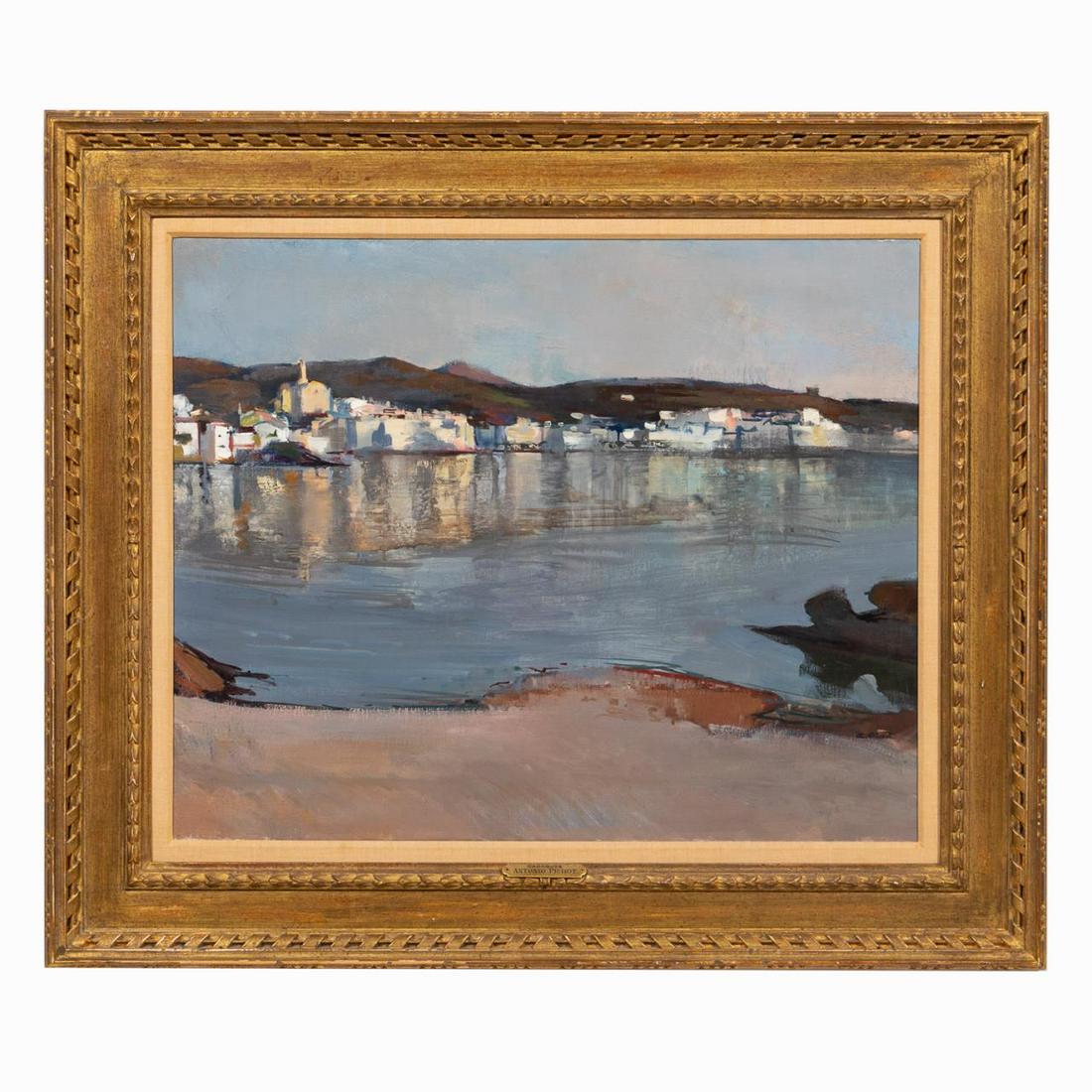 ANTONIO PICHOT, CADAQUES, OIL ON CANVAS LANDSCAPE (1 of 6)