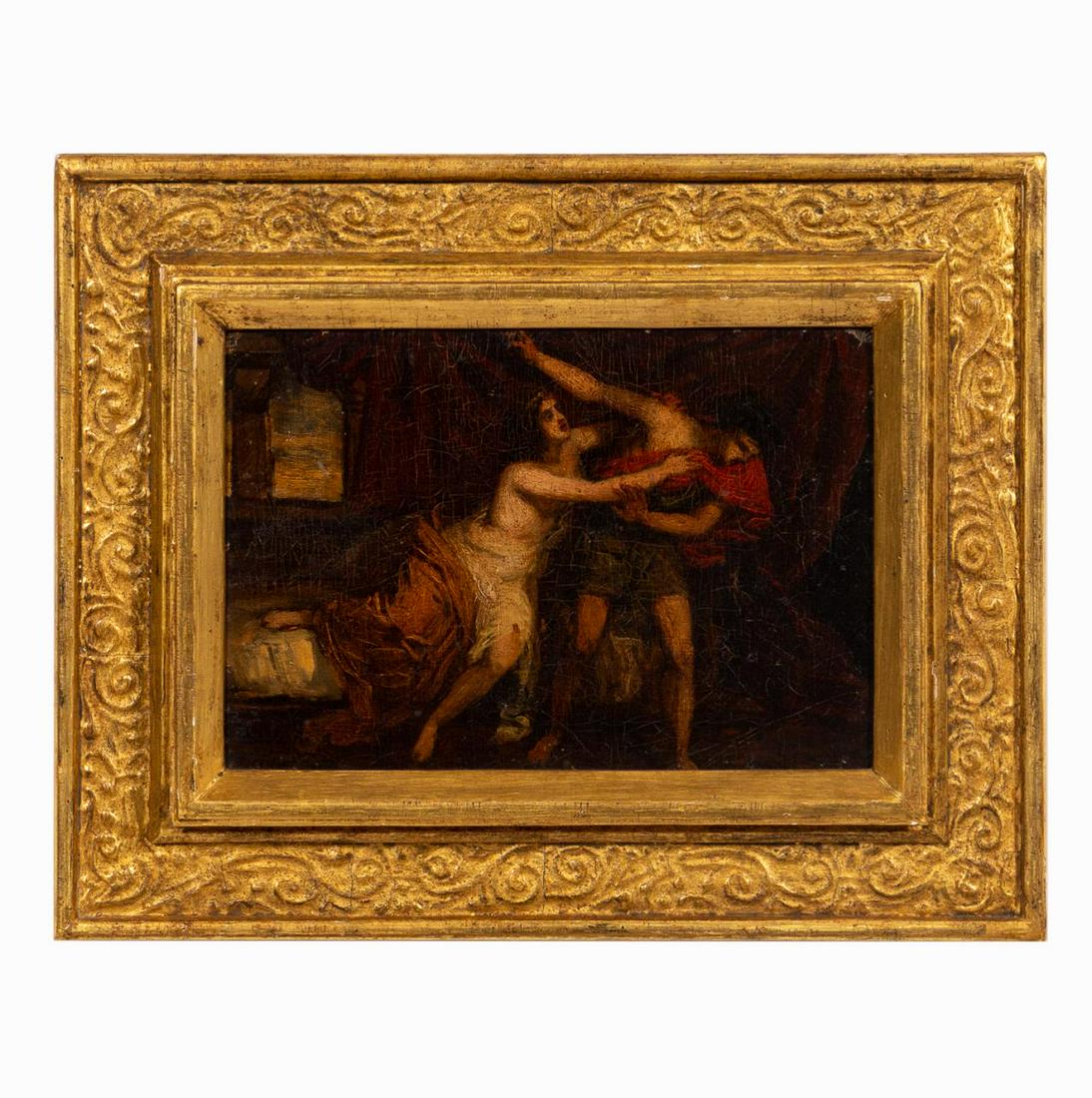 CONTINENTAL SCHOOL, MYTHOLOGICAL OIL ON CANVAS (1 of 3)