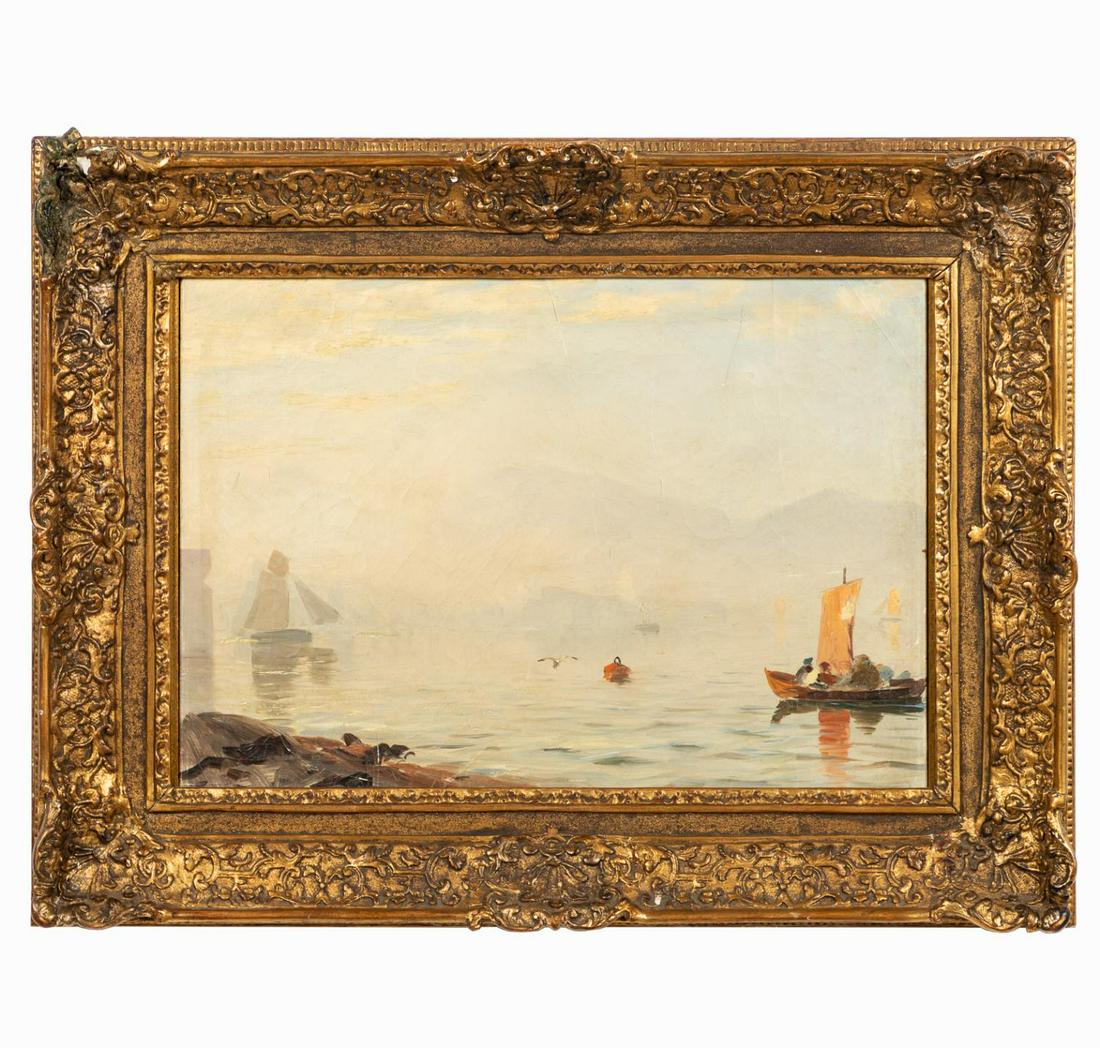 CONTINENTAL SCHOOL, HARBOR OIL ON CANVAS (1 of 3)