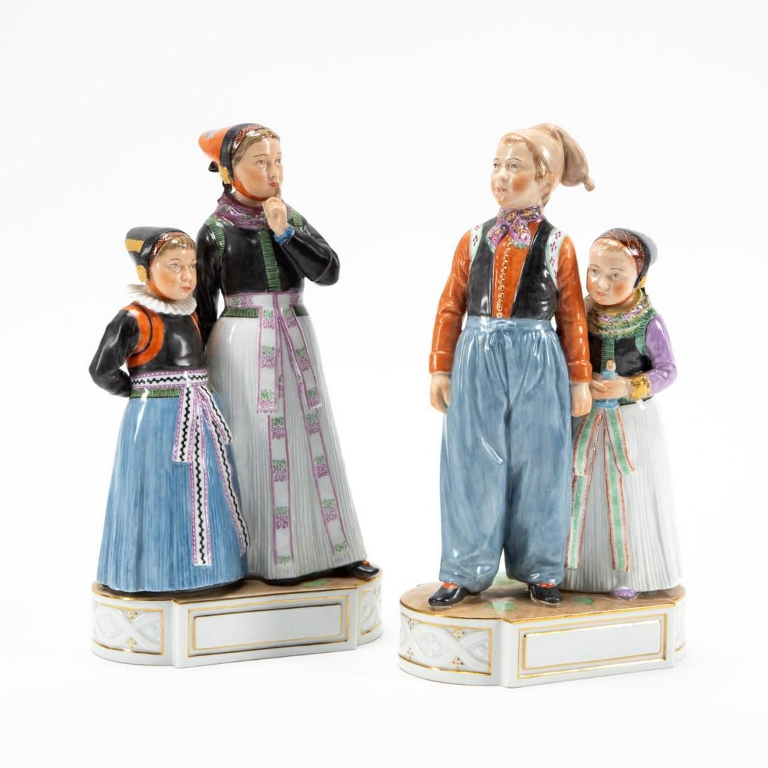 TWO ROYAL COPENHAGEN "AMAGER" CHILDREN FIGURINES (1 of 8)