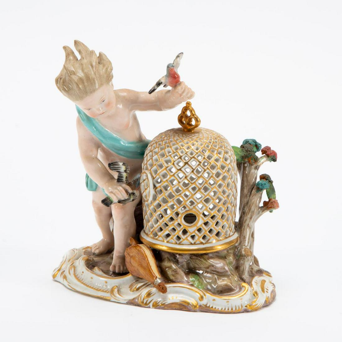 MEISSEN ALLEGORICAL FIGURE, "THE ELEMENTS - AIR" (1 of 6)