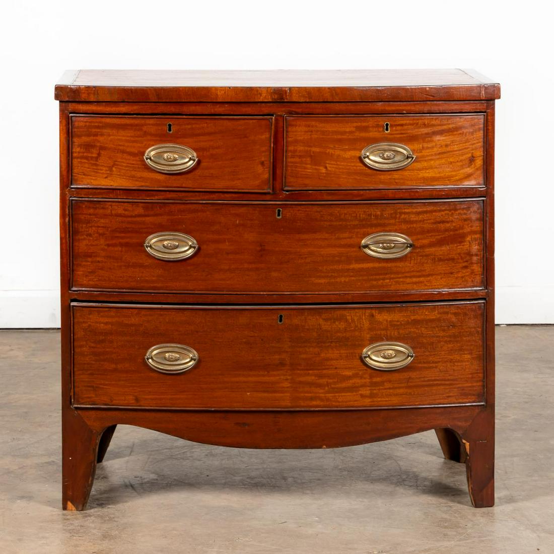 19TH C. ENGLISH MAHOGANY HEPPLEWHITE-STYLE CHEST (1 of 7)