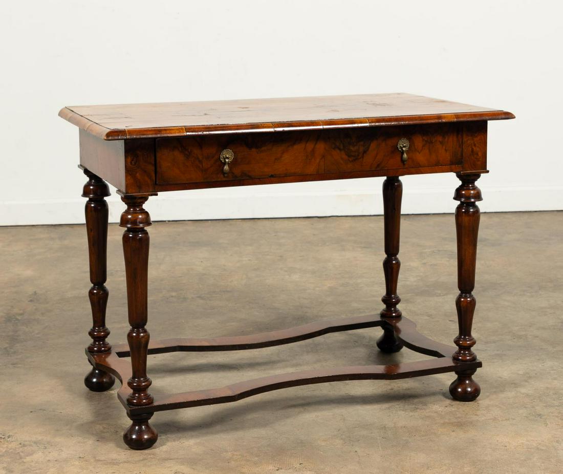 19TH C. WILLIAM & MARY STYLE INLAID CONSOLE TABLE (1 of 6)