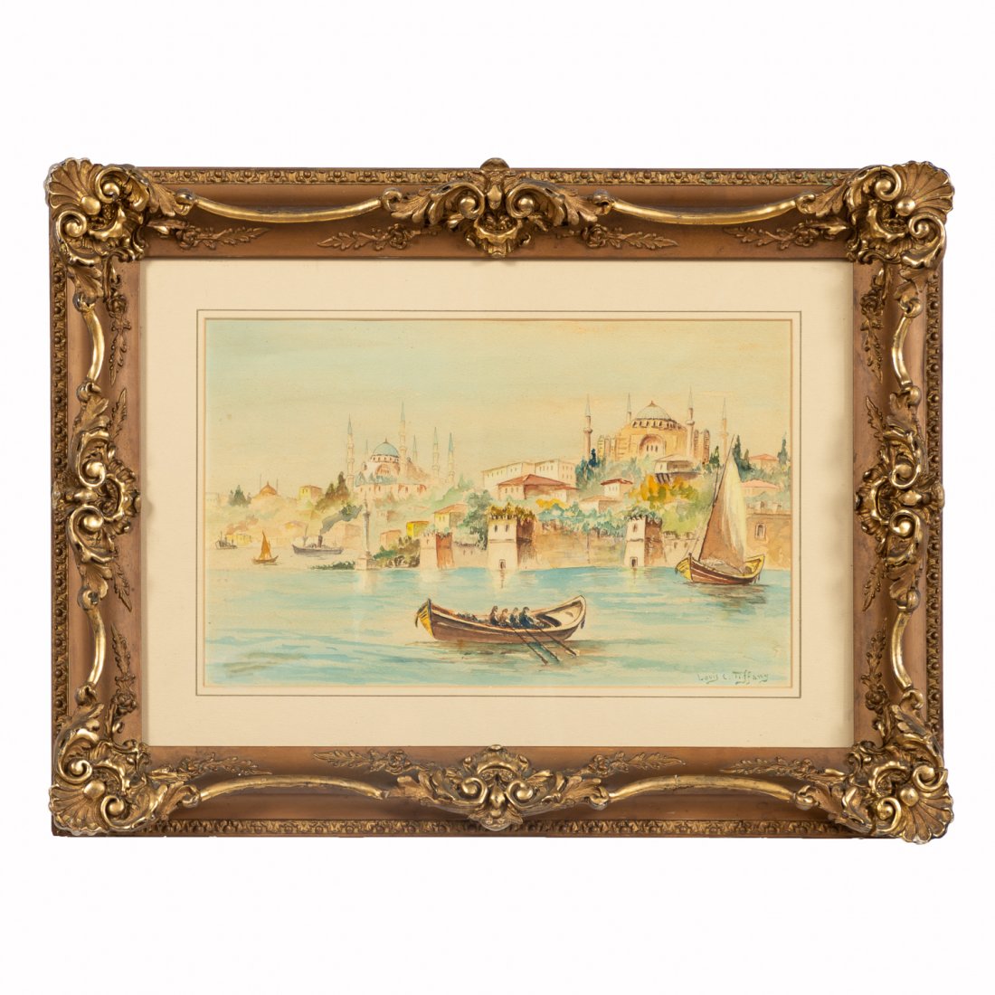 LOUIS COMFORT TIFFANY, ORIENTALIST WATERCOLOR (1 of 5)